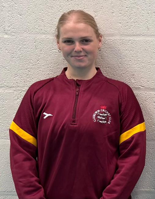 Lilly Thomas - back with a bang for Llangwm, with superb batting and excellent bowling
